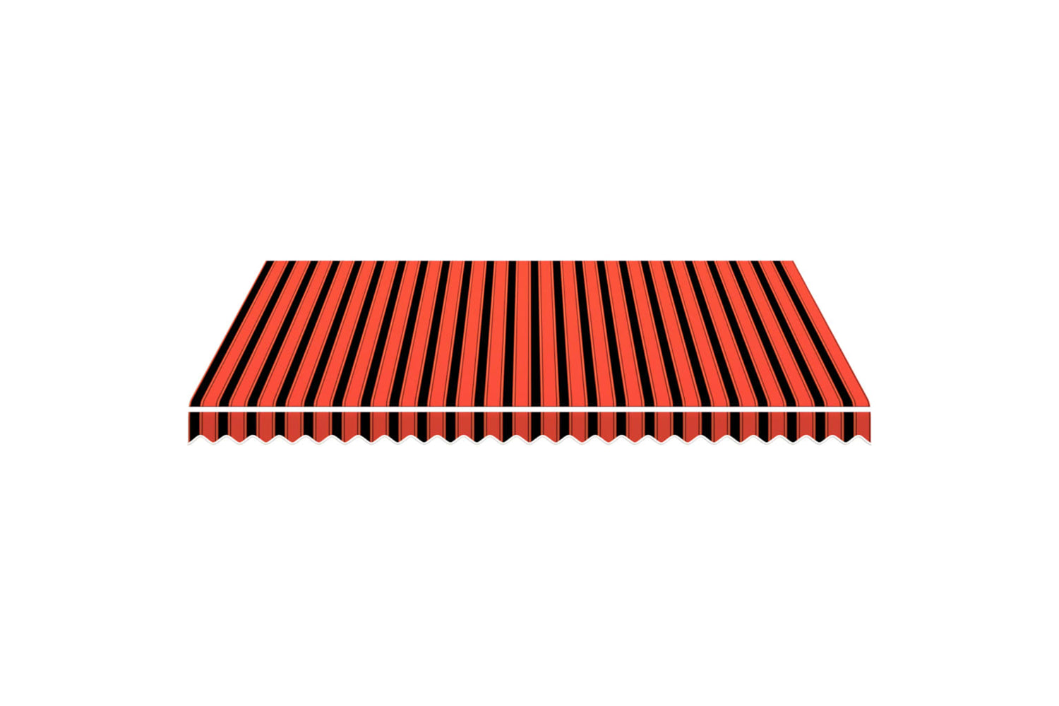 vidaXL Awning Top Sunshade Canvas Orange And Brown 350x250cm-2