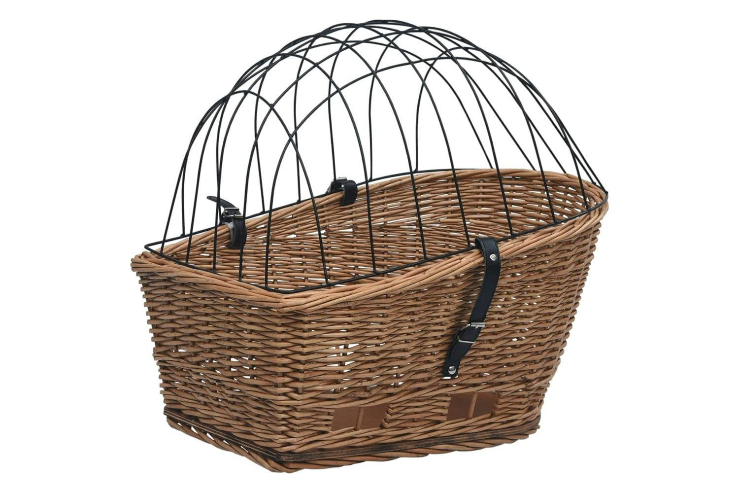 vidaXL 170903 Bike Rear Basket With Cover 55x31x36cm Natura-2
