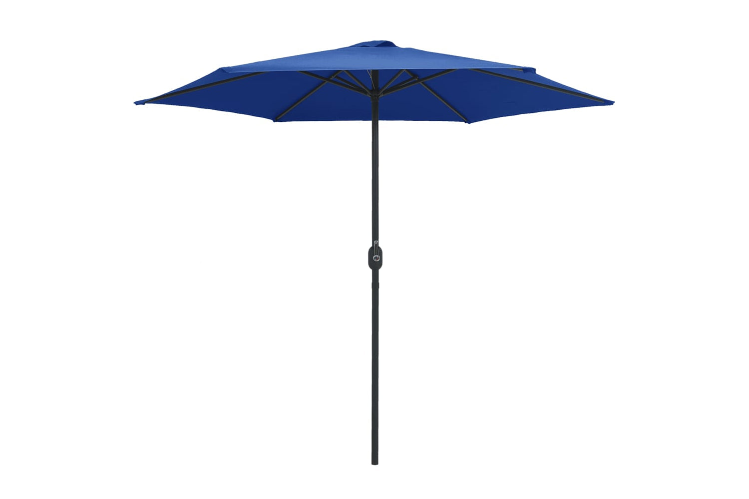 vidaXL 47351 Outdoor Parasol With Aluminium Pole 270x246cm Azure Blue-2