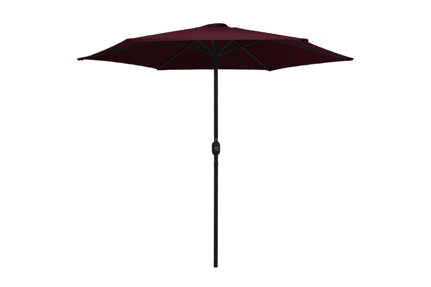 vidaXL 47348 Outdoor Parasol With Aluminium Pole 270x246cm Bordeaux Red-2