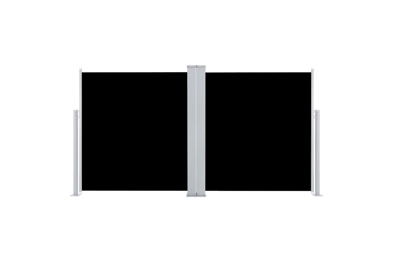 vidaXL 48448 Retractable Side Awning Black 120x600cm-2