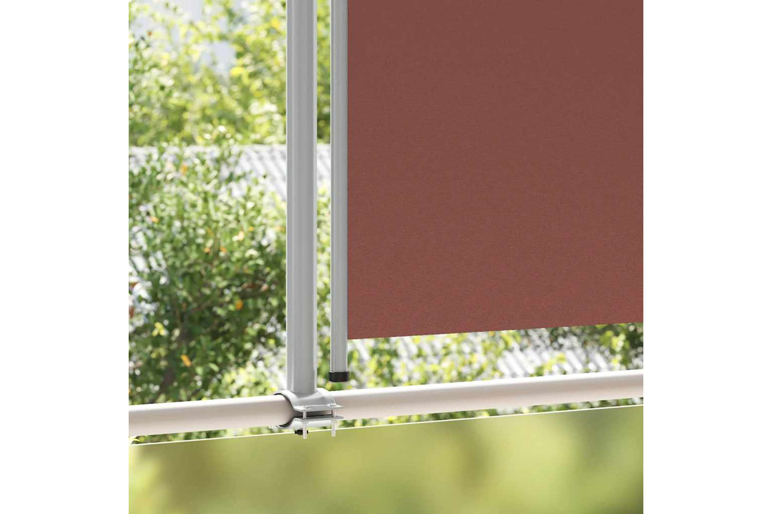 vidaXL Patio Retractable Side Awning 140 X 300cm Brown-2