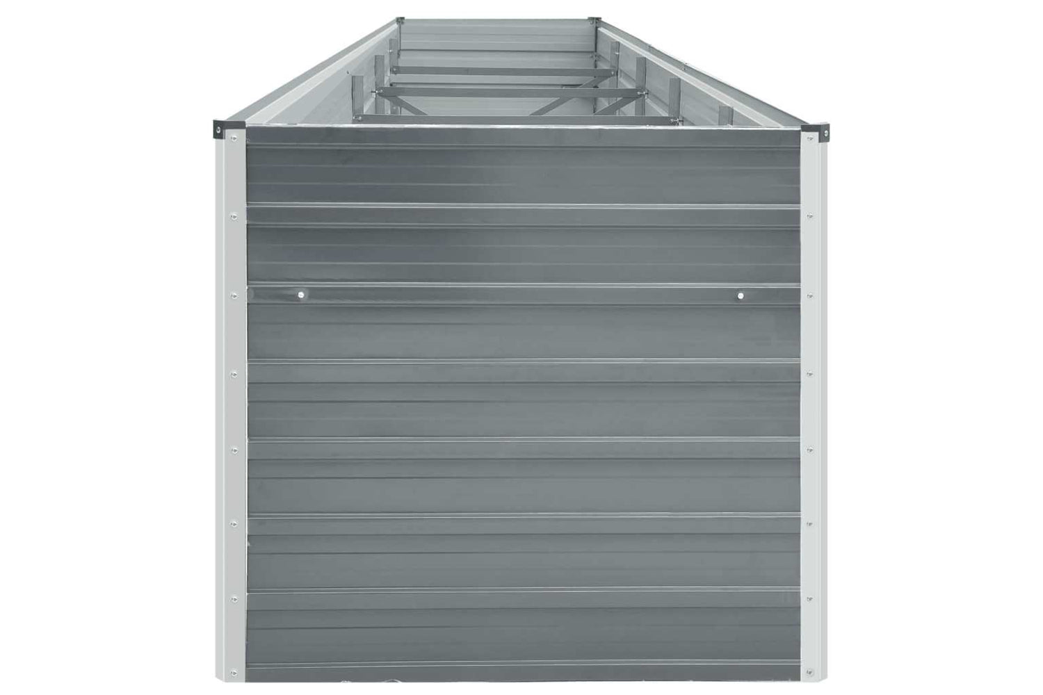 vidaXL 47056 Garden Raised Bed Galvanised Steel 400x80x45cm Grey-4