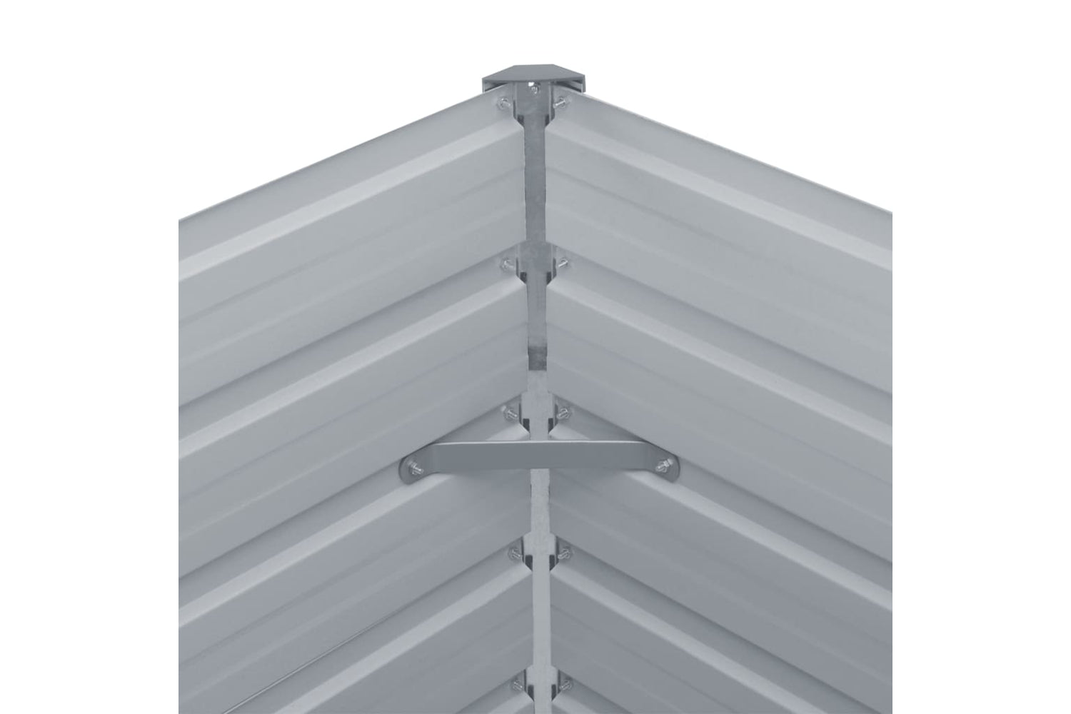 vidaXL 47056 Garden Raised Bed Galvanised Steel 400x80x45cm Grey-7