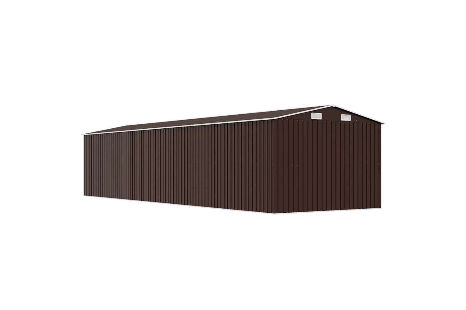 vidaXL 47039 Garden Shed Brown 257x990x181cm Galvanised Steel-7