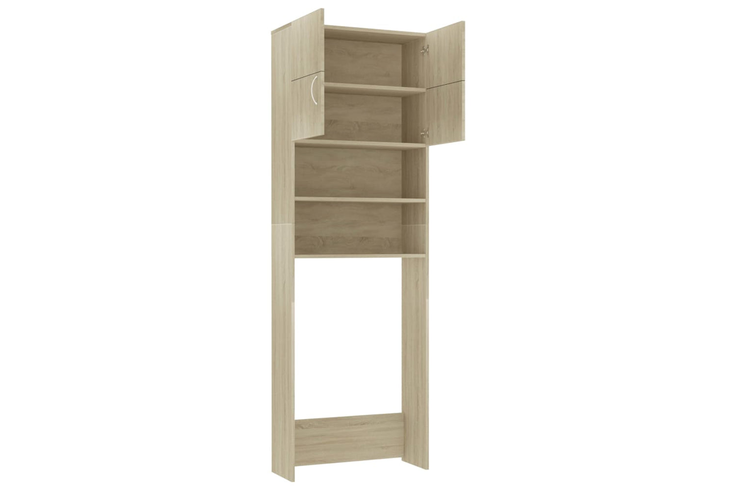 vidaXL 800030 Washing Machine Cabinet Sonoma Oak 64x25.5x190cm Engineered Wood-4