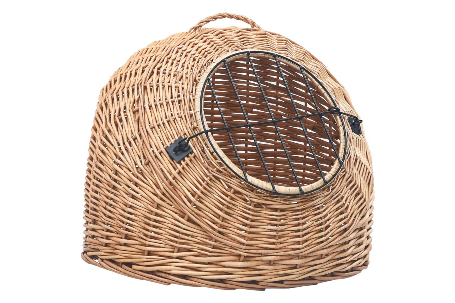 vidaXL 170909 Cat Transporter 60x45x45cm Natural Willow-2