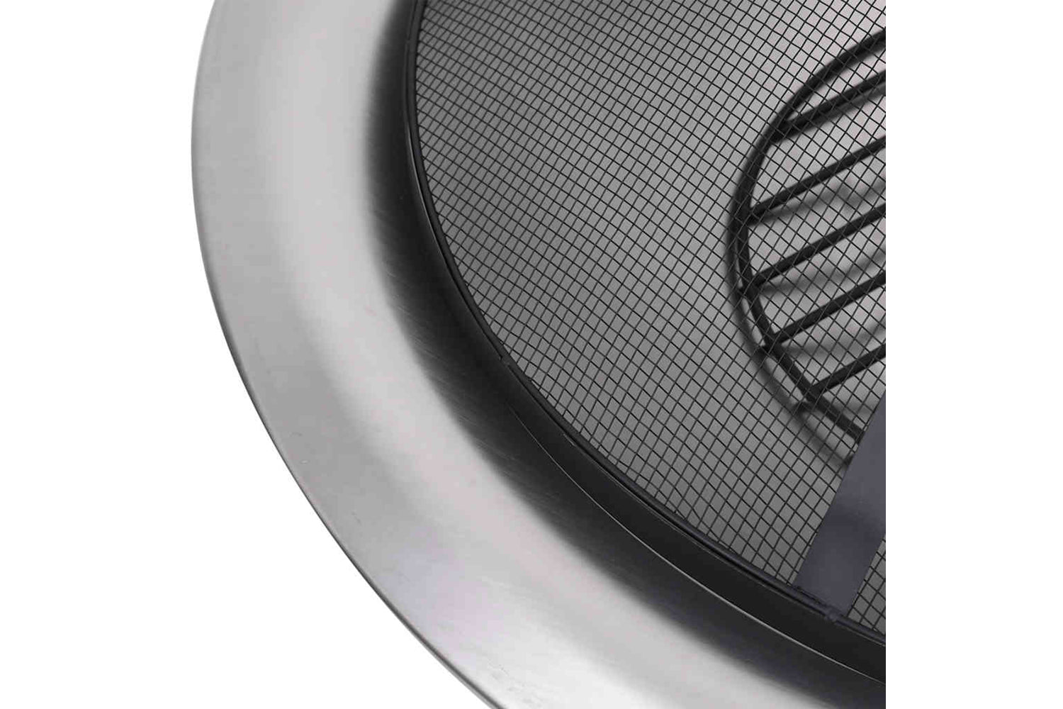 Vidaxl Outdoor Fire Pit With Grill Stainless Steel 76 Cm-6