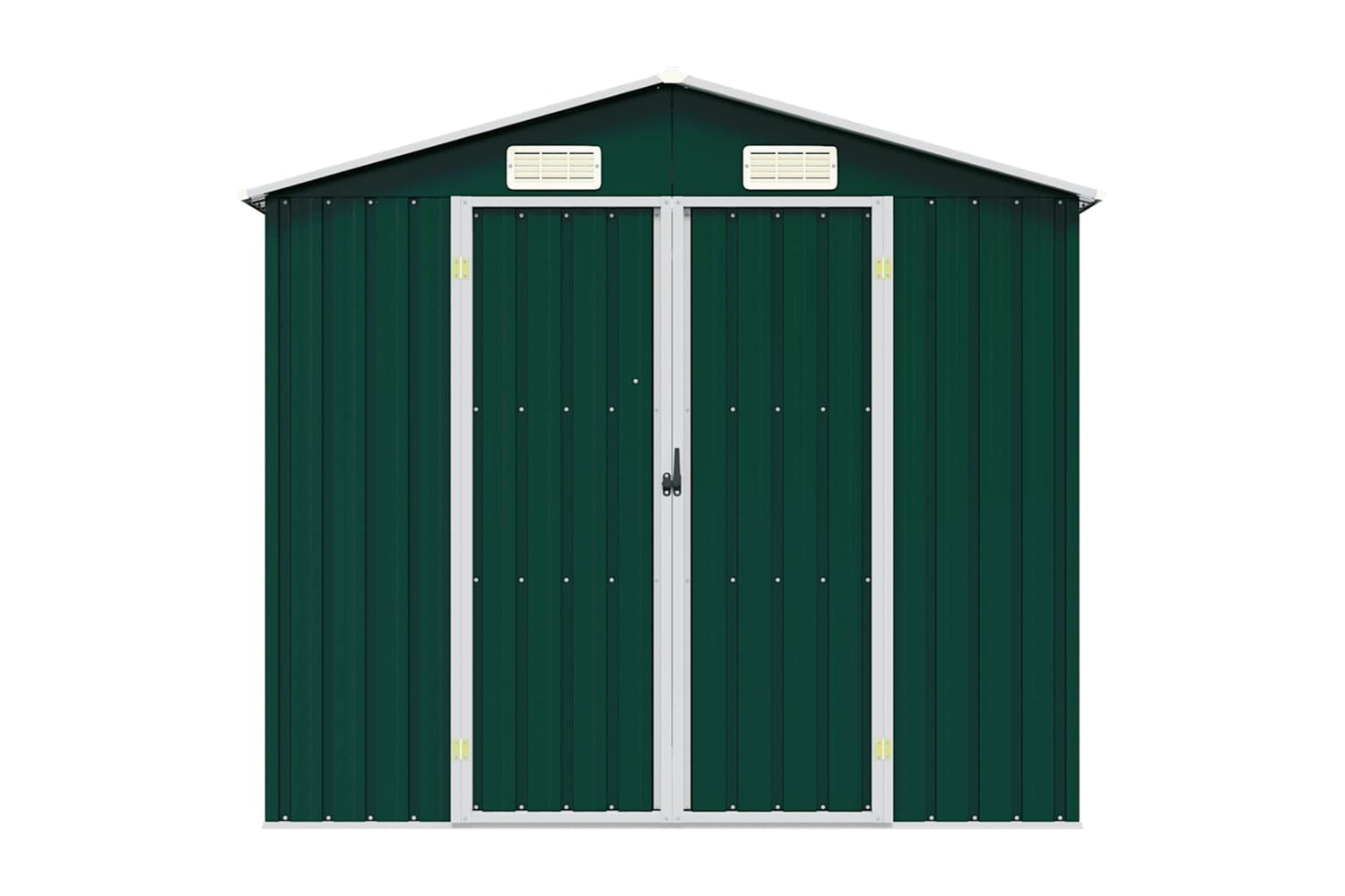 vidaXL 46297 Garden Shed Green 205x129x183cm Galvanised Steel-4