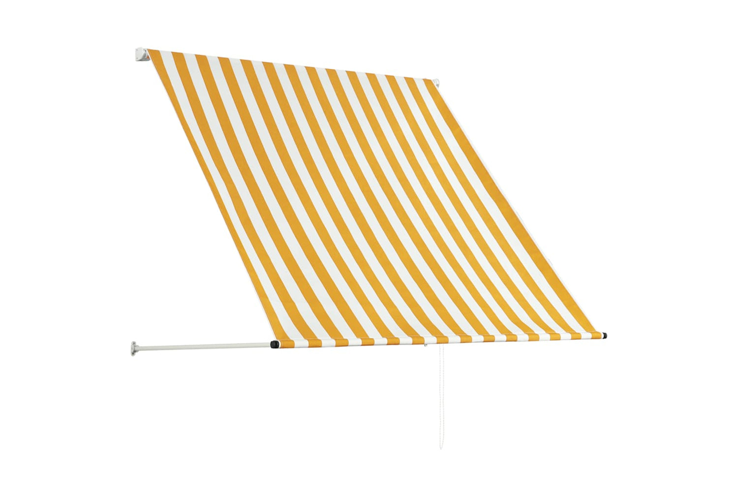 vidaXL 145890 Retractable Awning 100x150cm Yellow And White-2