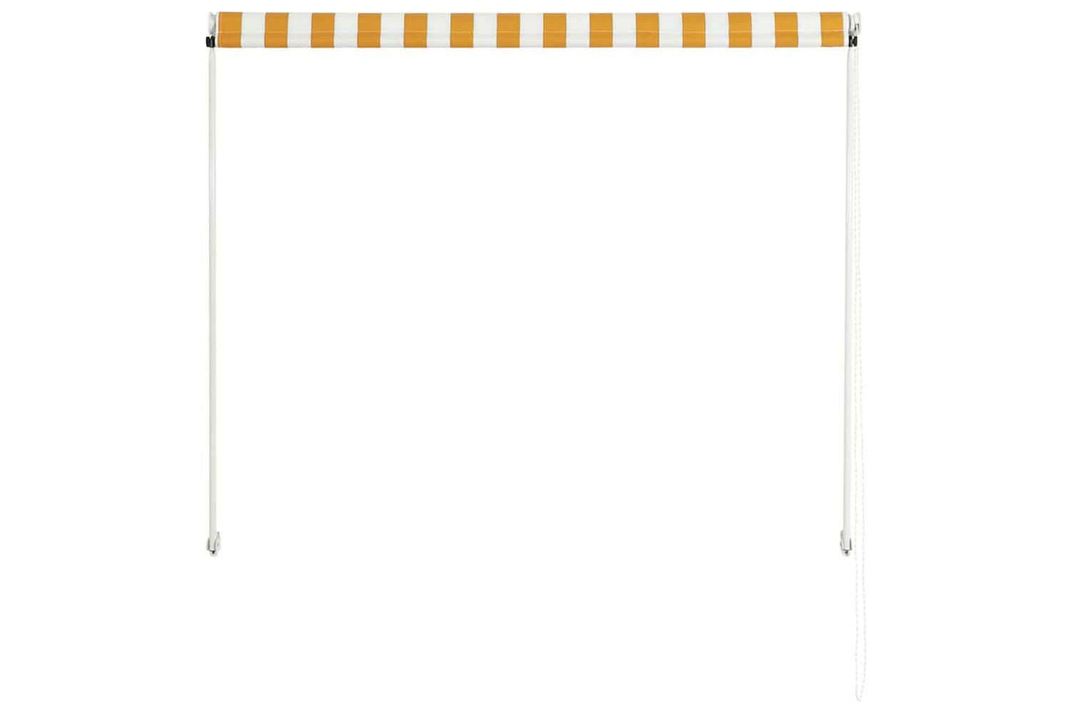 vidaXL 145890 Retractable Awning 100x150cm Yellow And White-4