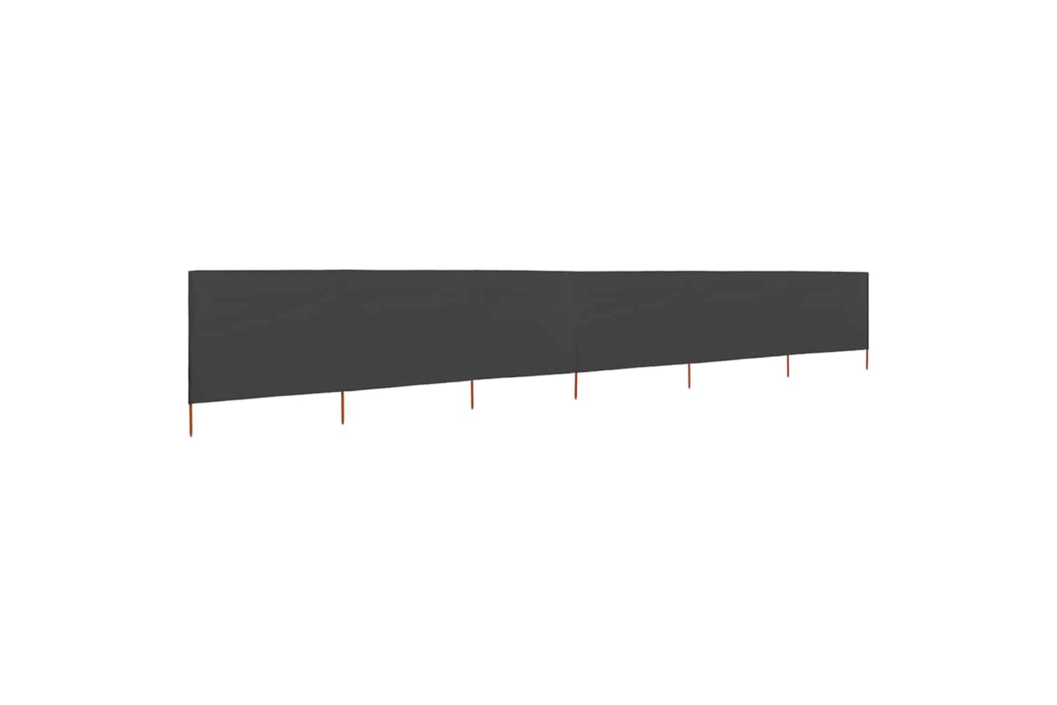 vidaXL 47176 6-panel Wind Screen Fabric 800x120cm Anthracite-2