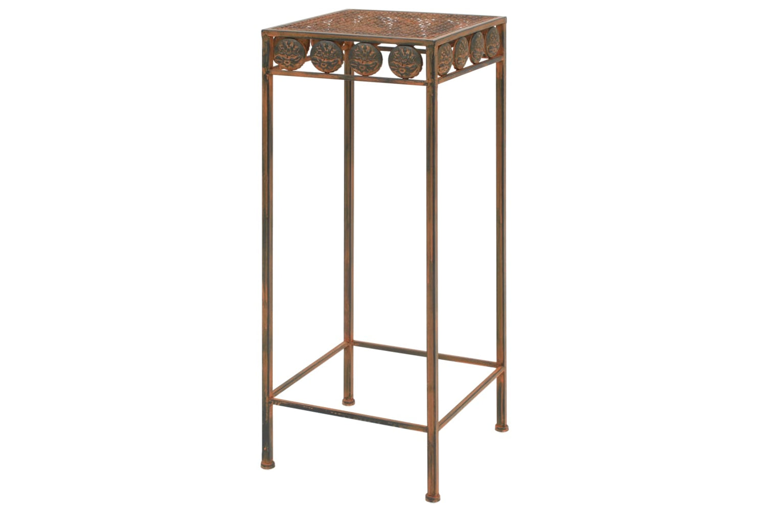 Vidaxl 245928 Plant Stand Set 3 Pieces Vintage Style Metal Rusty-4