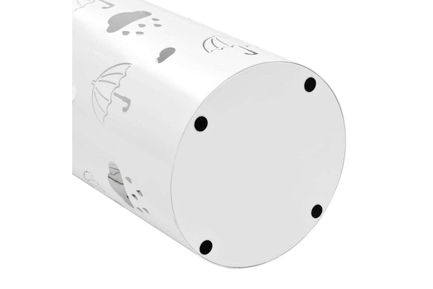 Vidaxl 246805 Umbrella Stand Umbrellas Steel White-4