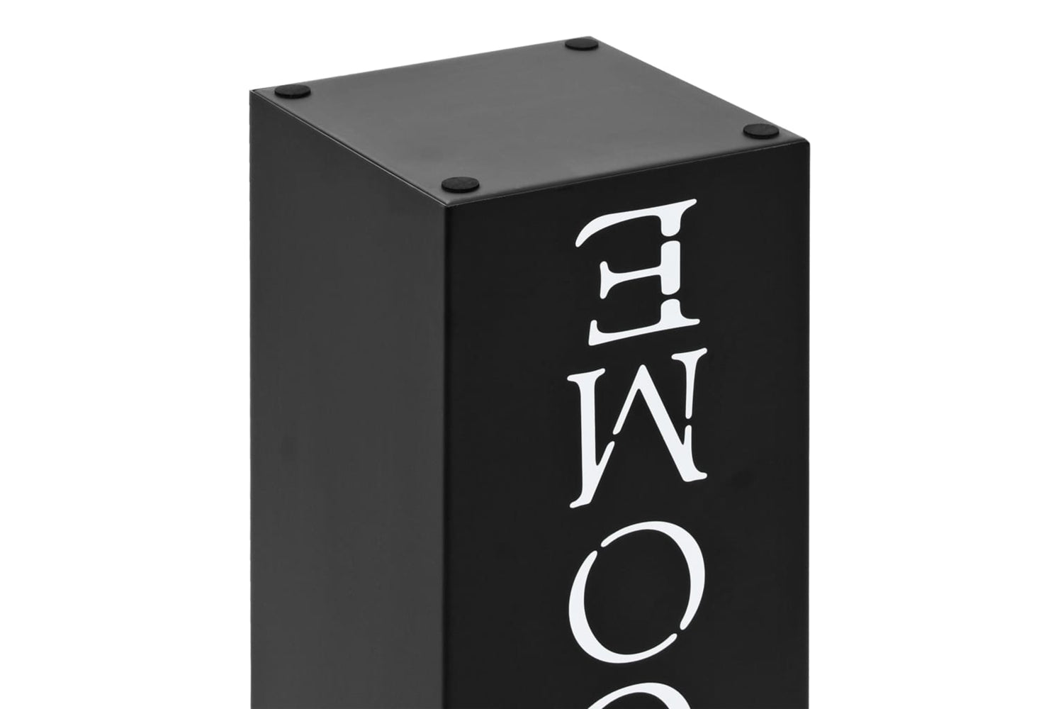 Vidaxl 246796 Umbrella Stand Welcome Steel Black-5
