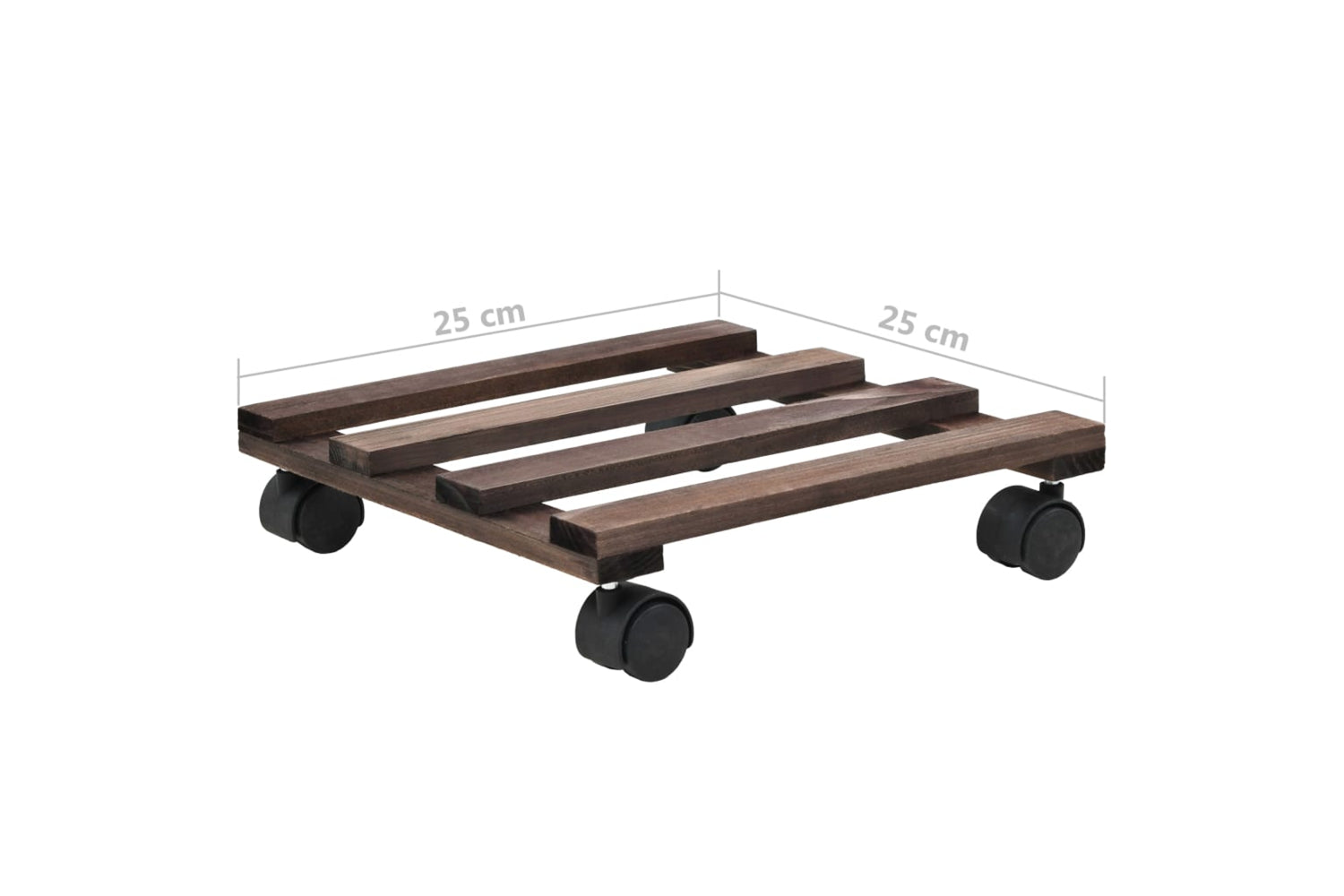 vidaXL 246442 Plant Rollers 4 Pcs Cedar Wood 25x25cm-6