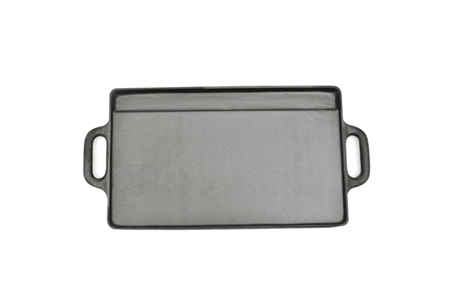vidaXL 50127 Grill Platter 2 Pcs Cast Iron Reversible 38x23cm-2
