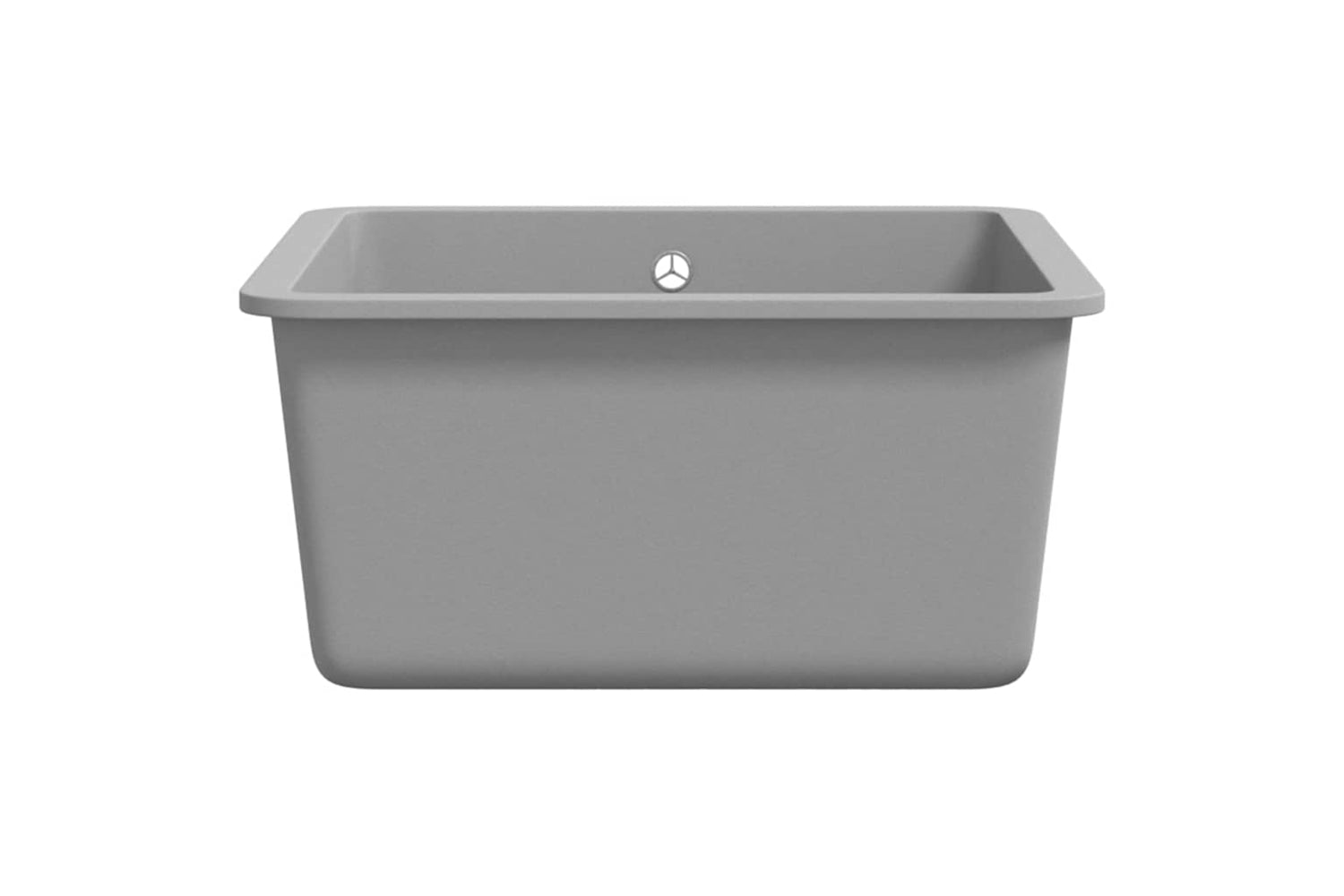 Vidaxl 142961 Granite Kitchen Sink Single Basin Grey-4