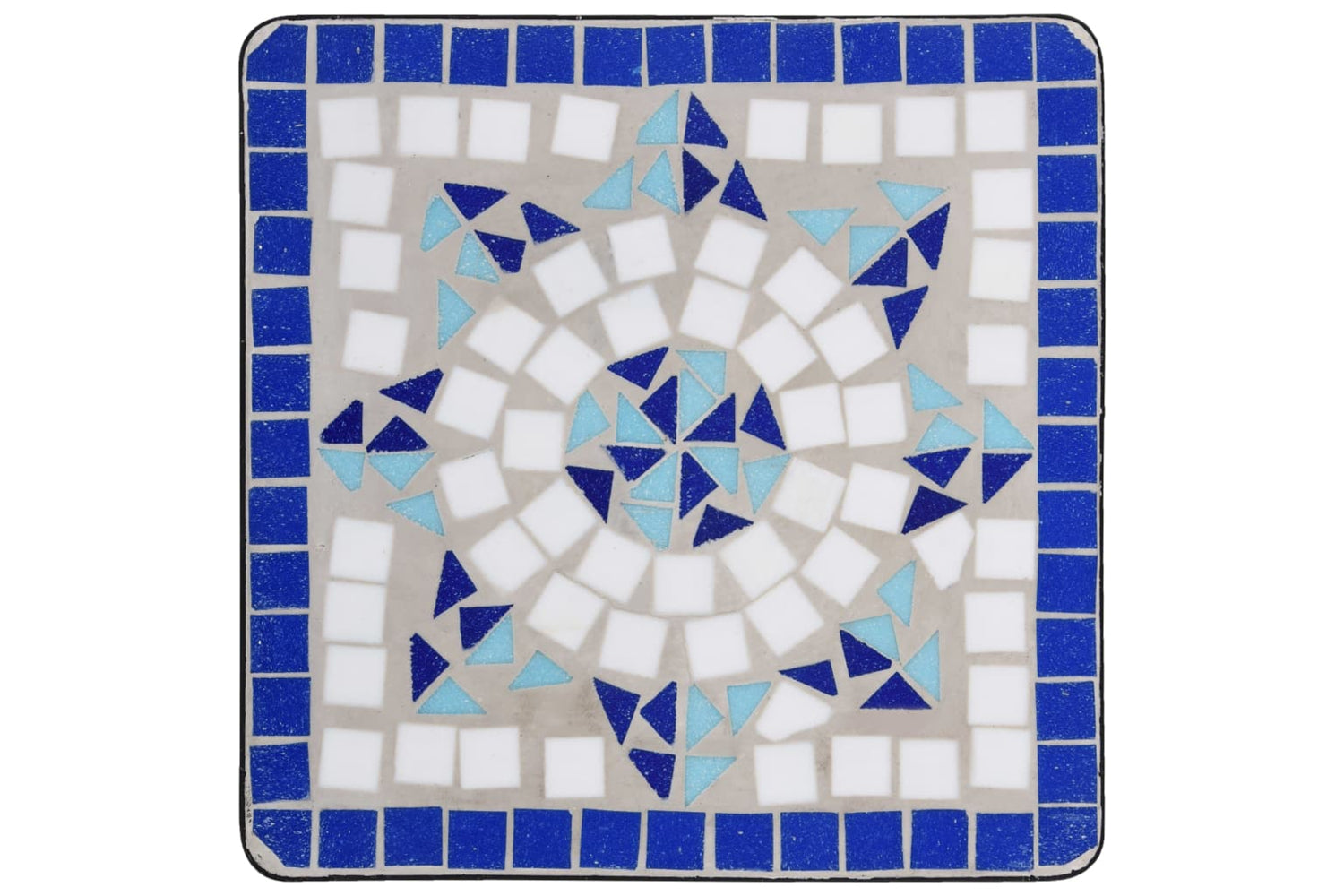Vidaxl 46710 Mosaic Side Table Blue And White Ceramic-4