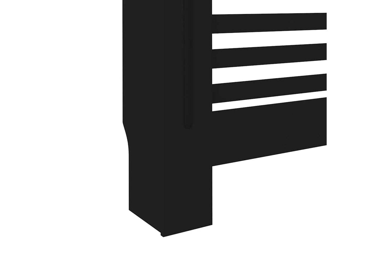 vidaXL Radiator Cover Black 152x19x81.5cm Mdf-7