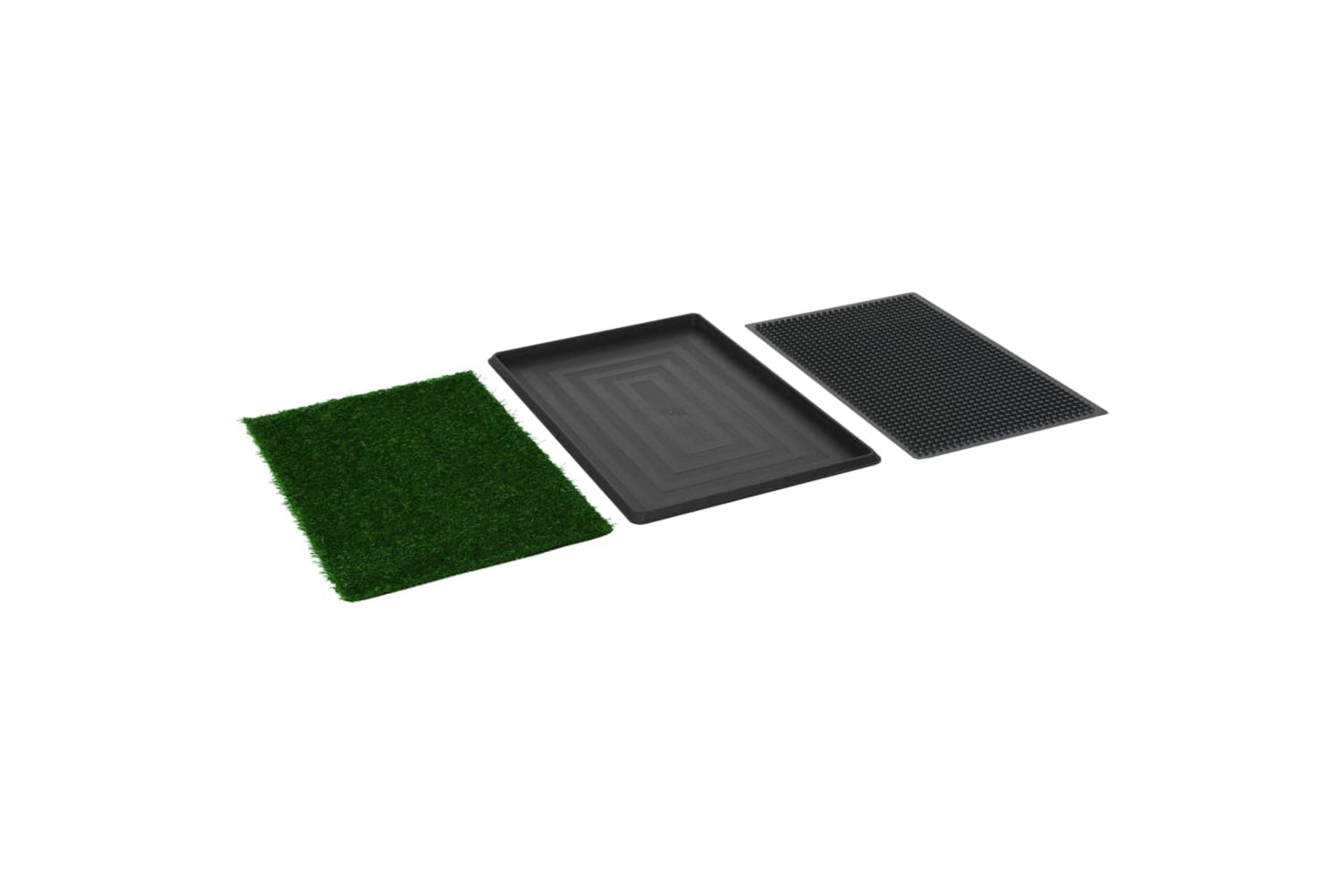 vidaXL 170769 Pet Toilet With Tray & Faux Turf Green 76x51x3cm Wc-4