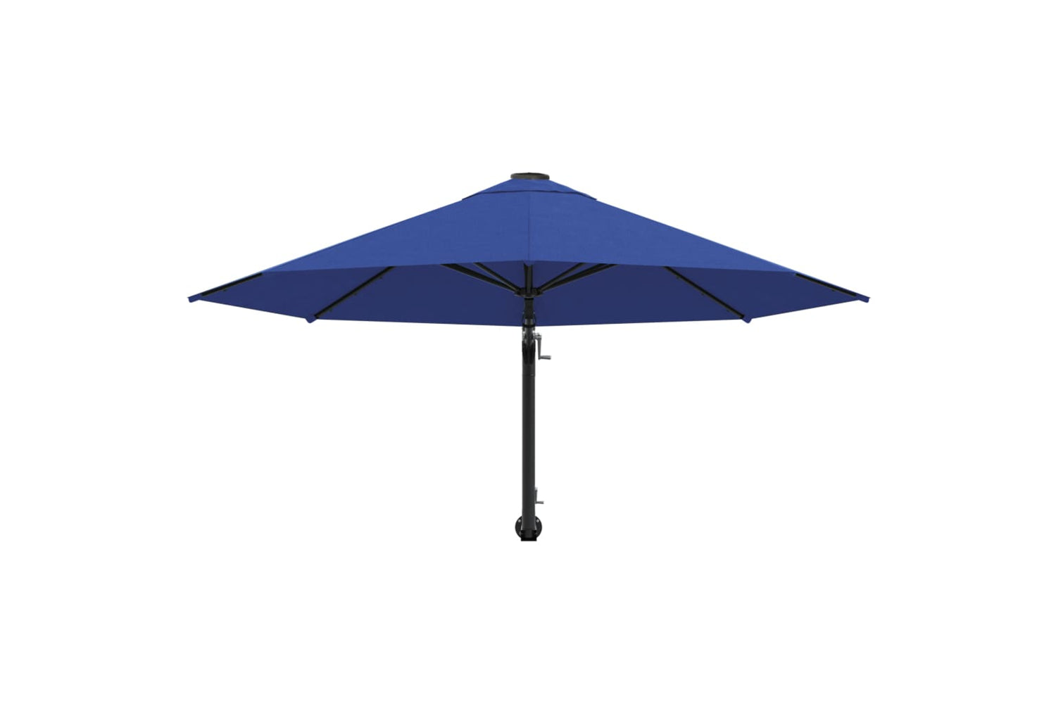 vidaXL Wall-mounted Parasol With Metal Pole 300cm Blue-4