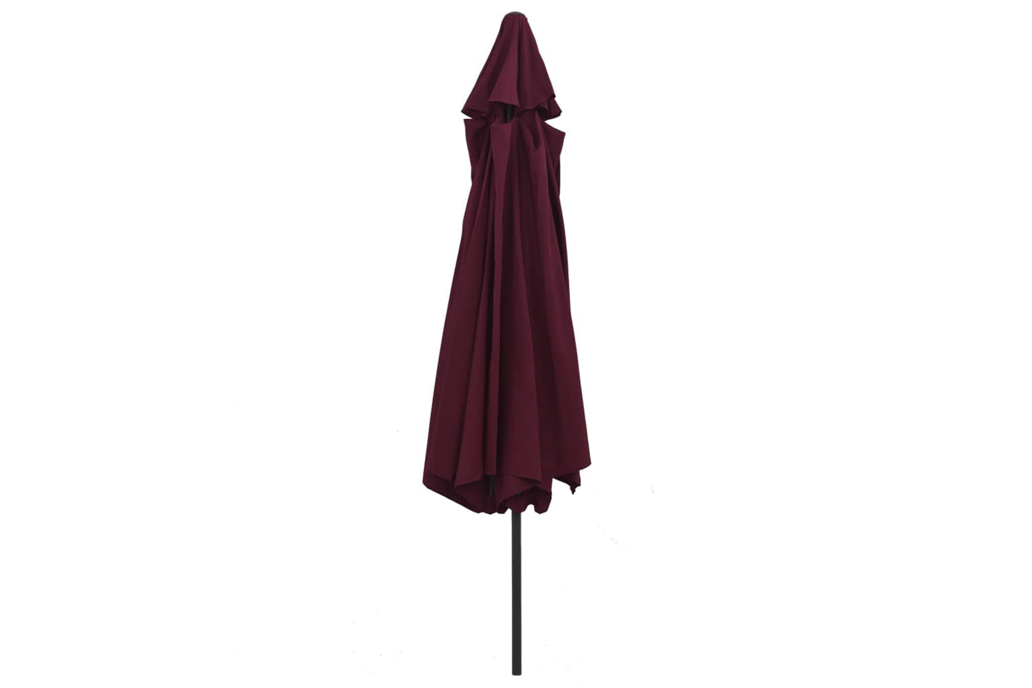 vidaXL Outdoor Parasol With Metal Pole 390cm Bordeaux Red-4