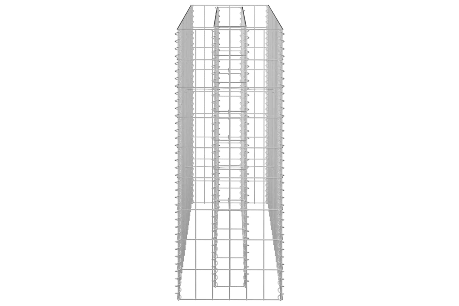 vidaXL 145631 Gabion Raised Bed Galvanised Steel 90x30x90cm-4