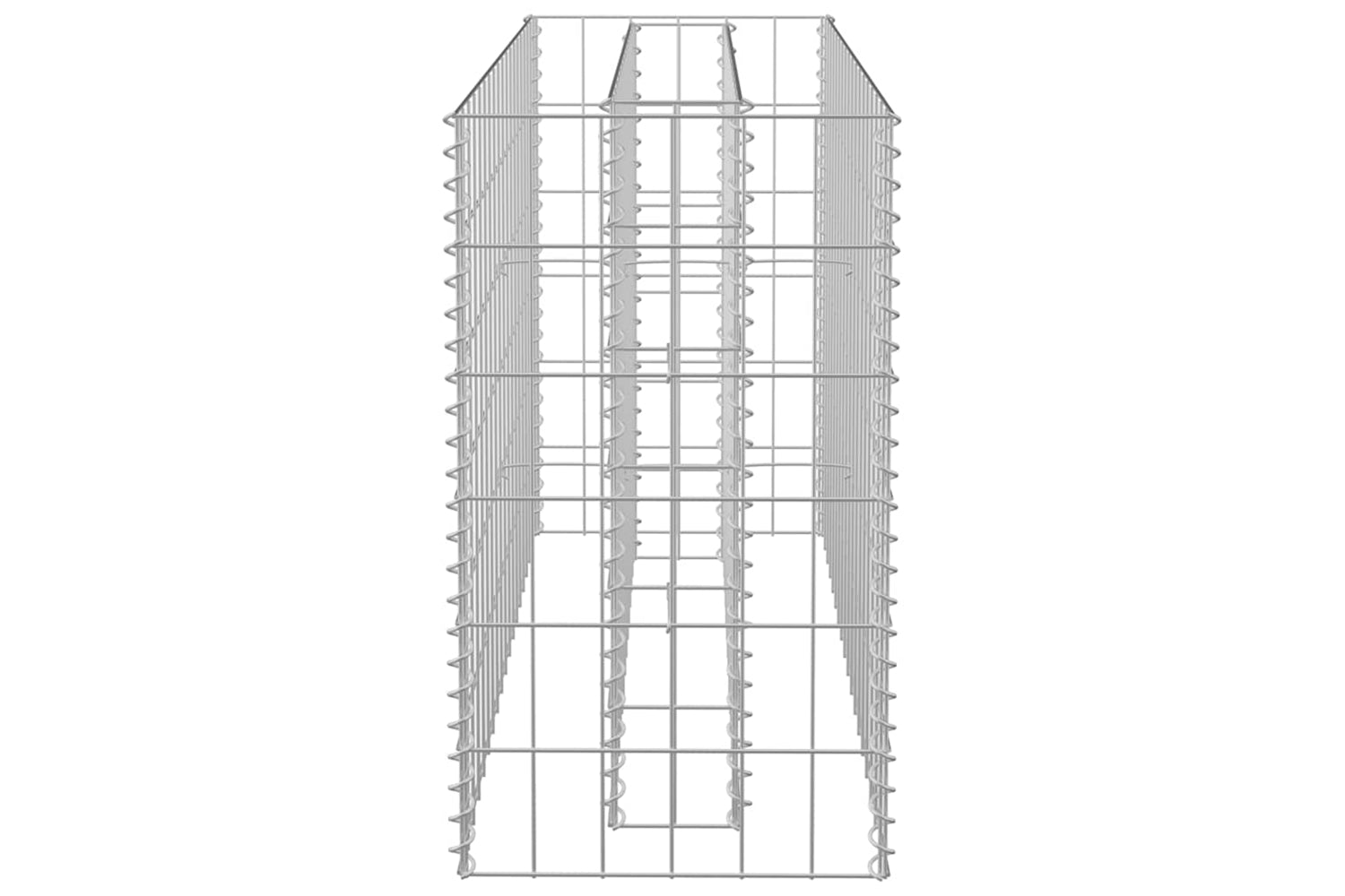 vidaXL 145630 Gabion Raised Bed Galvanised Steel 90x30x60cm-4