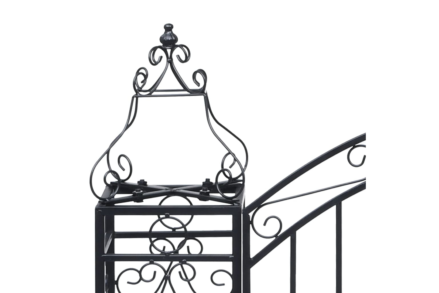 vidaXL 49419 Ornamental Garden Gate Wrought Iron 122x20.5x100cm-4