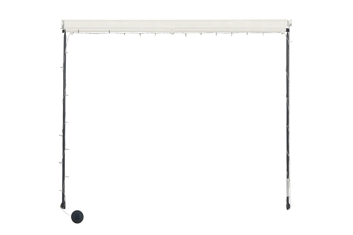 vidaXL 145925 Retractable Awning With Led 300x150cm Cream-4
