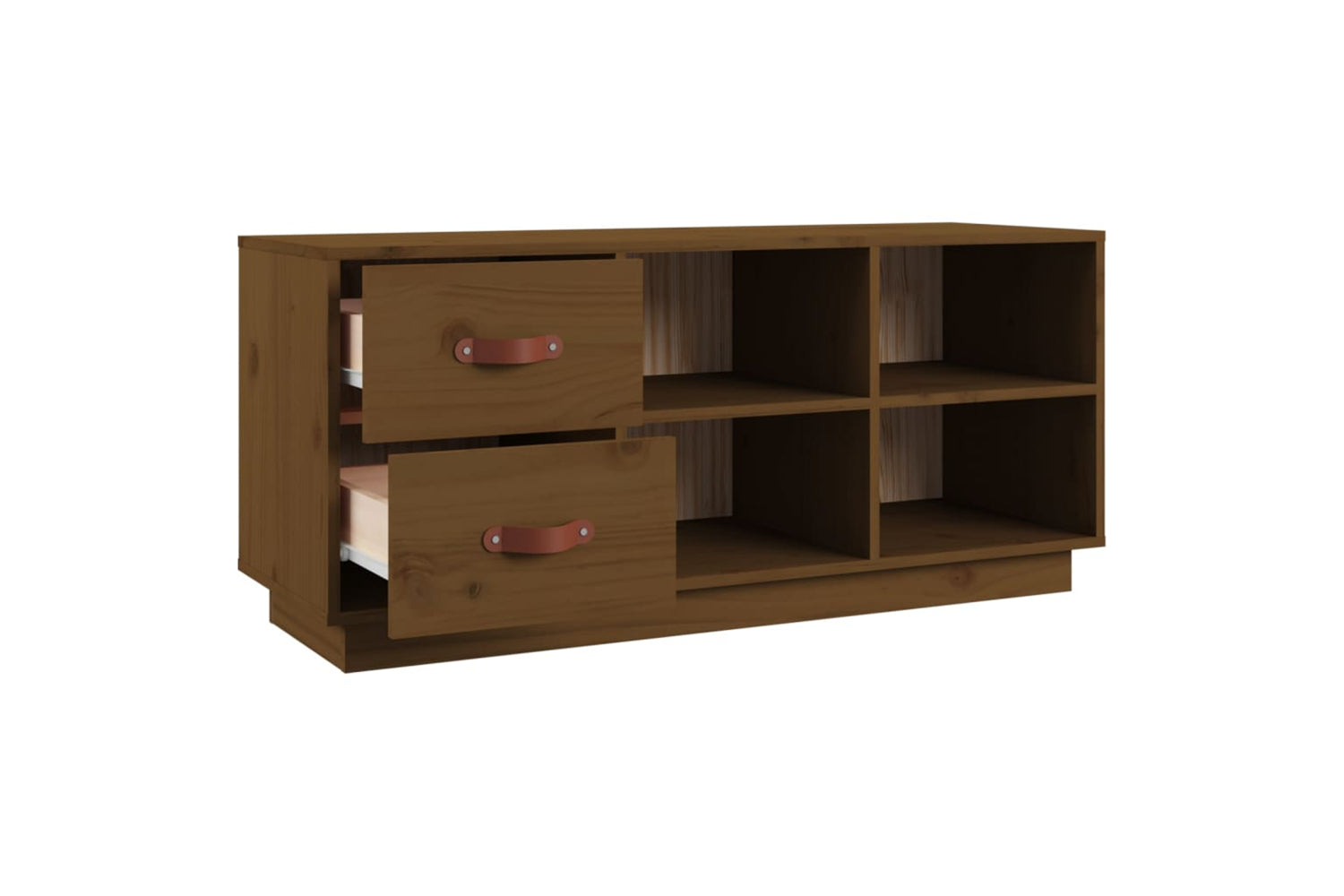 vidaXL 820180 Shoe Bench Honey Brown 100x34x45cm Solid Wood Pine-6