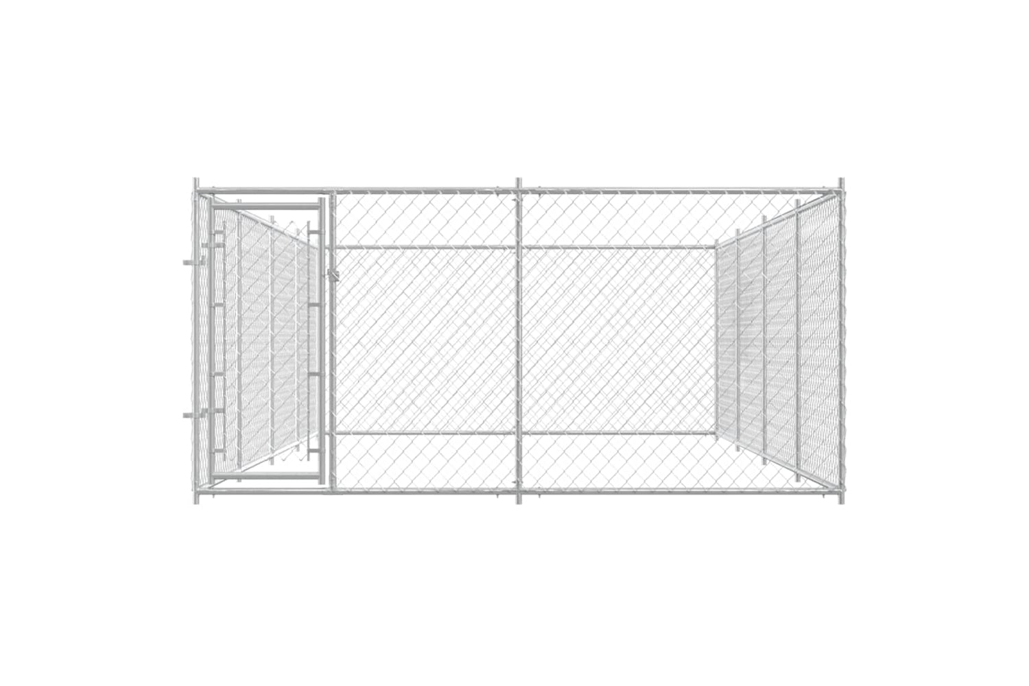 Vidaxl Outdoor Dog Kennel 7.6x3.8x1.9 M-3