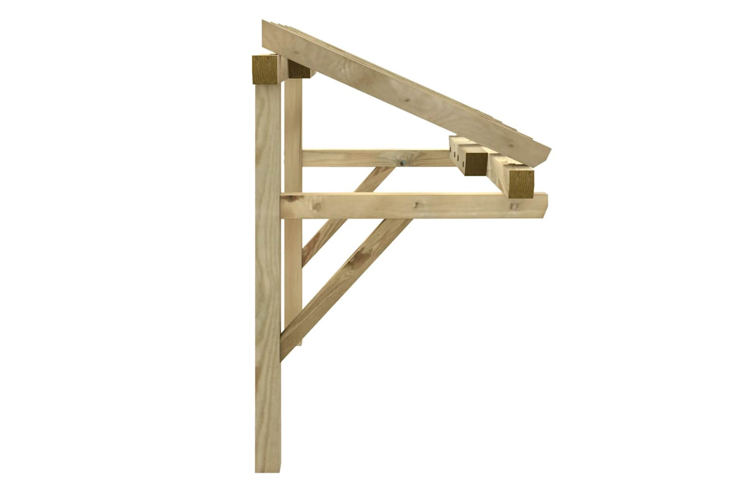 vidaXL 49452 Door Canopy 150x100x100cm Solid Pinewood-3