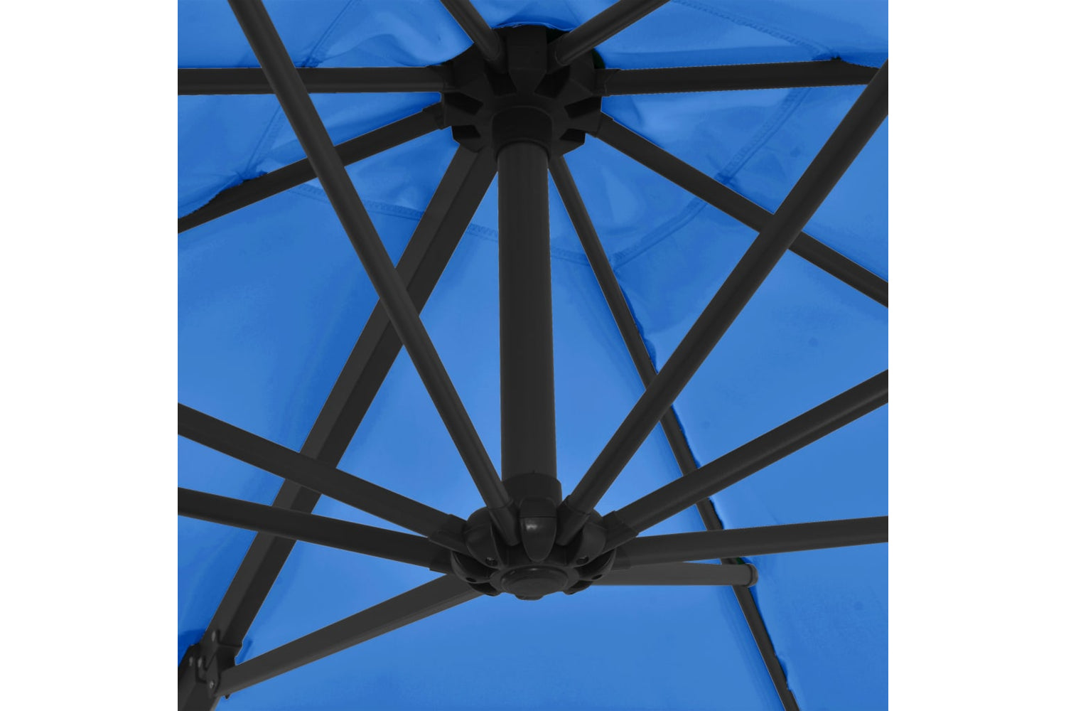 vidaXL 46991 Cantilever Umbrella With Steel Pole Azure Blue 250x250cm-6