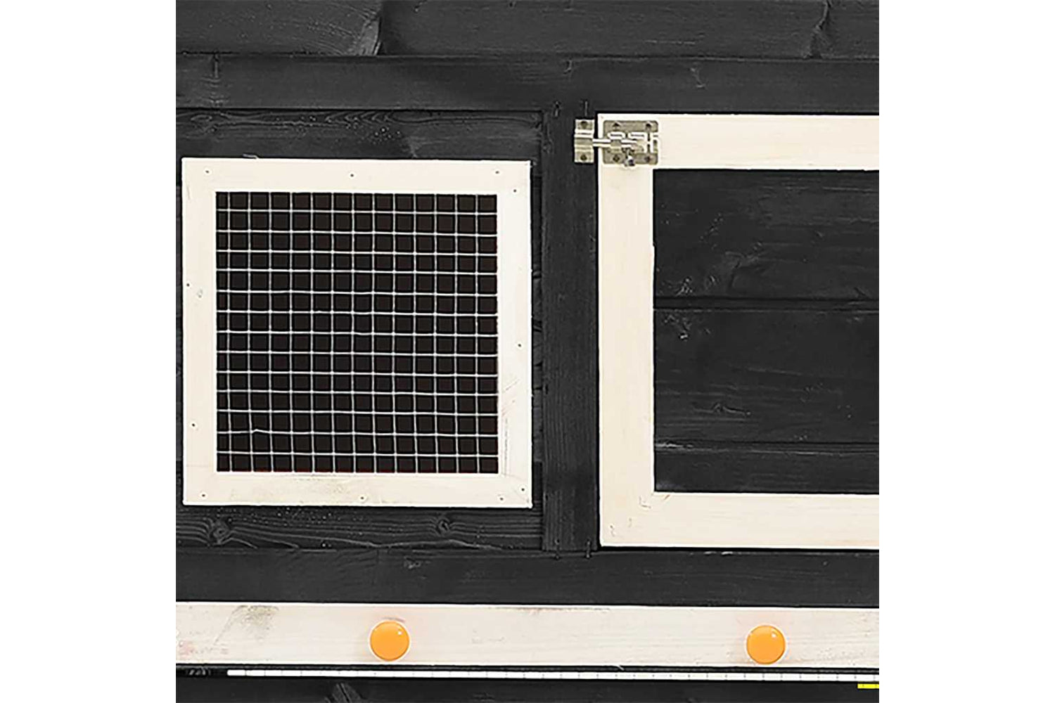 vidaXL 170869 Rabbit Hutch Grey And White 140x63x120cm Solid Firwood-6