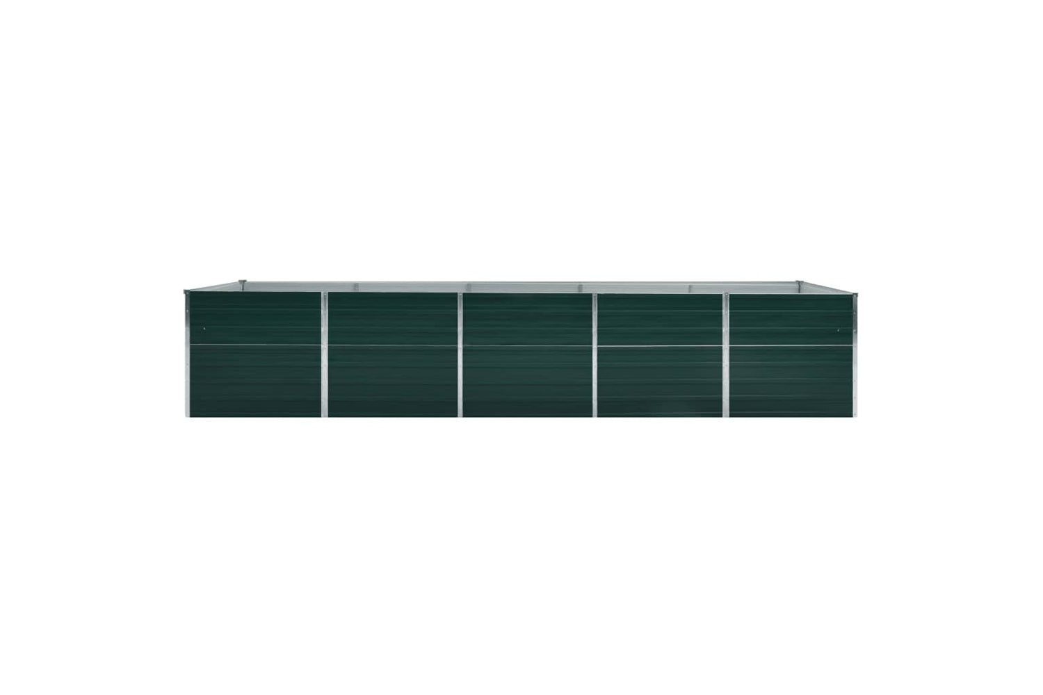 vidaXL 47061 Garden Raised Bed Galvanised Steel 400x80x77cm Green-3