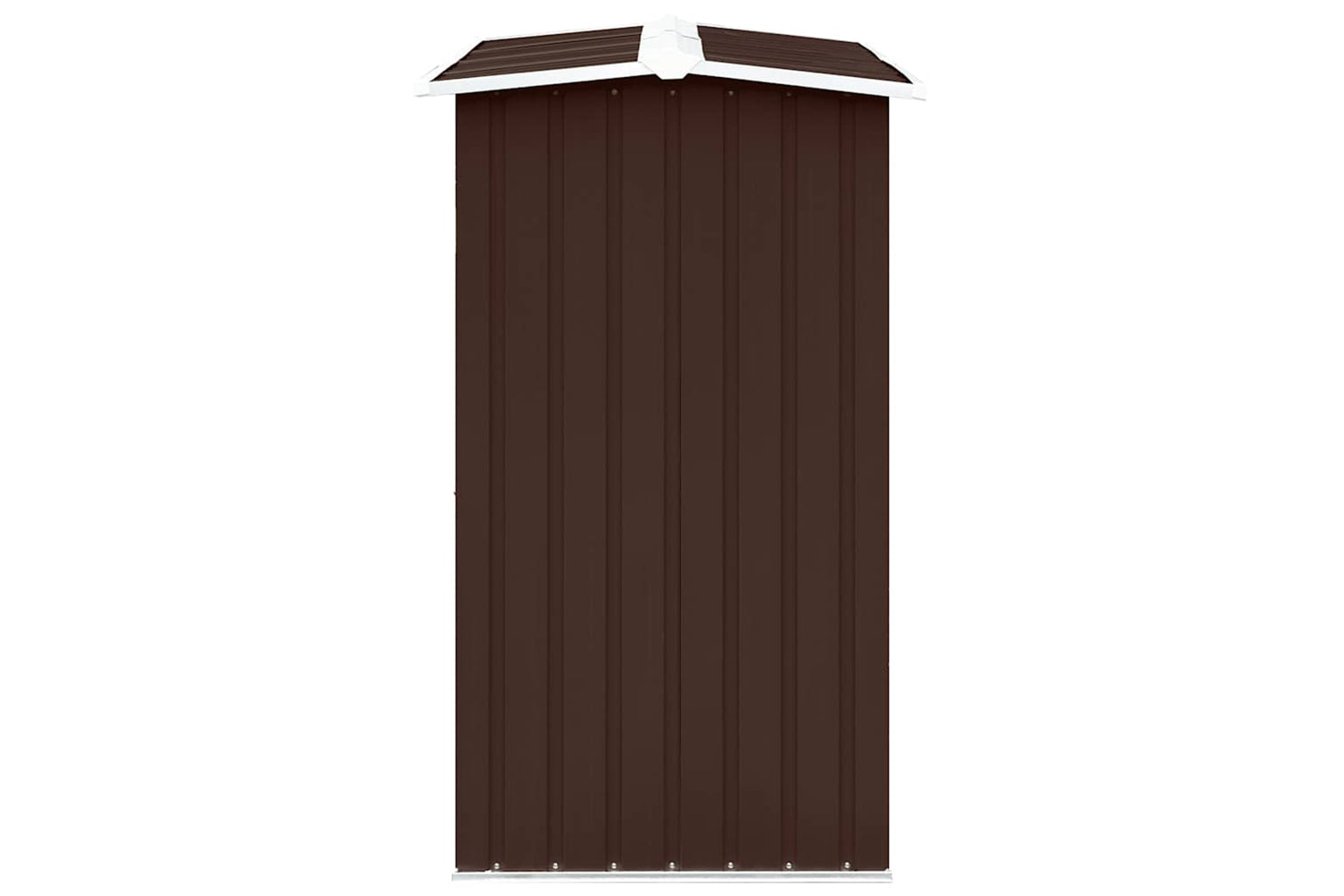 vidaXL 47081 Log Storage Shed Galvanised Steel 172x91x154cm Brown-3