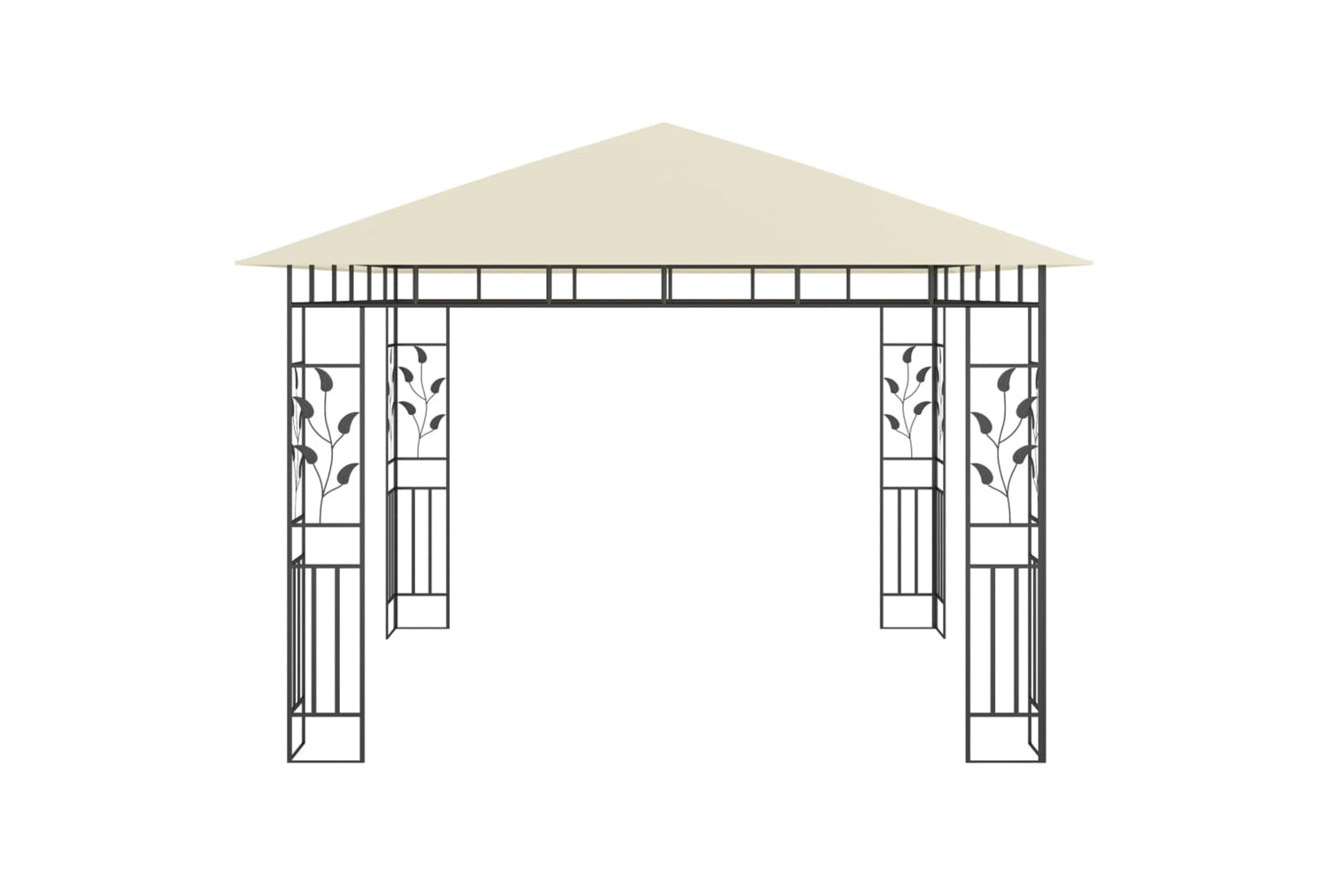 Vidaxl 47969 Gazebo With Mosquito Net 3x3x2.73 M Cream 180 G/mâ²-3