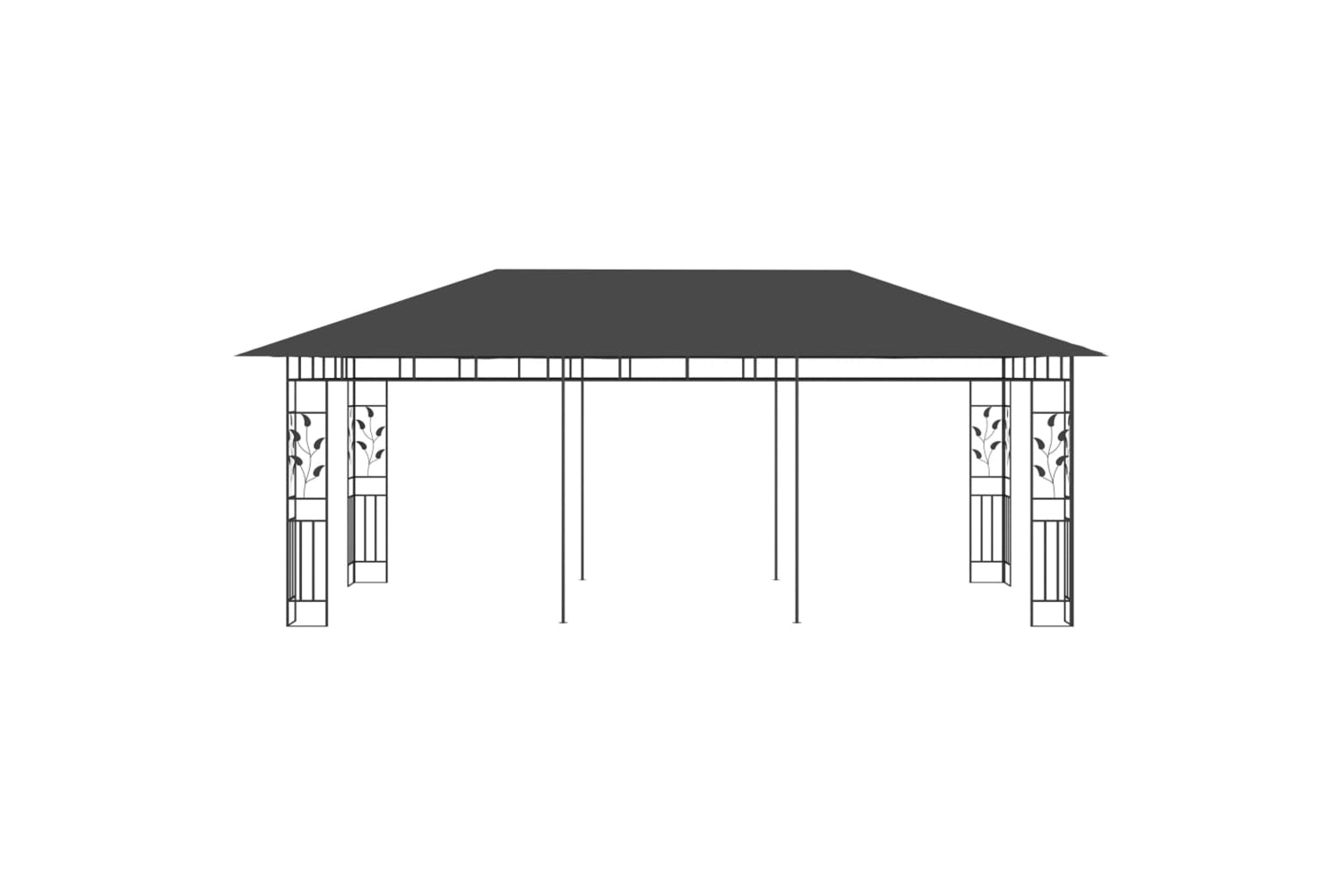 Vidaxl 47974 Gazebo With Mosquito Net 6x3x2.73 M Anthracite-3