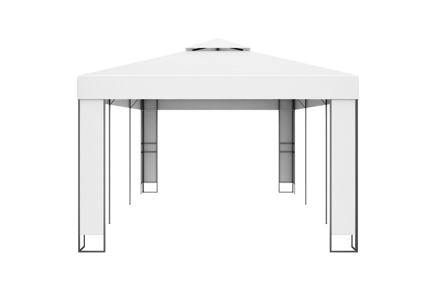 Vidaxl 47951 Gazebo With Double Roof 3x6 M White-3