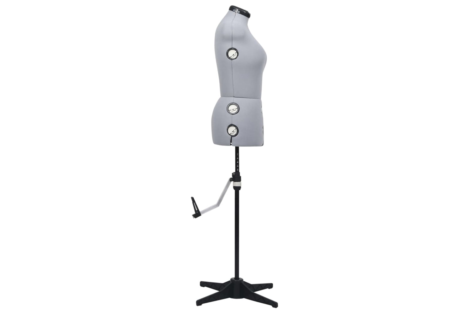 Vidaxl 288486 Adjustable Dress Form Female Grey M Size 40-46-4