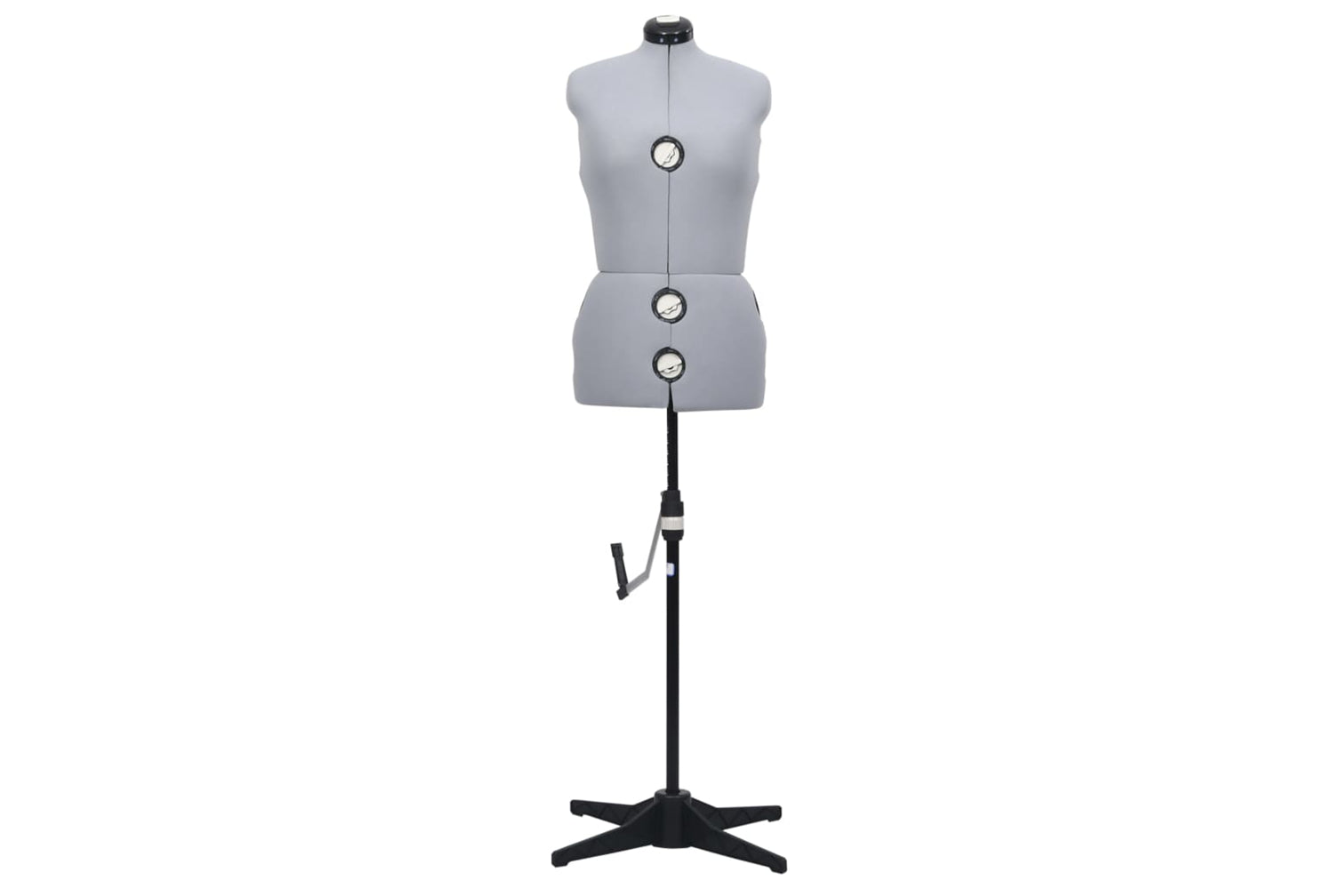Vidaxl 288486 Adjustable Dress Form Female Grey M Size 40-46-3