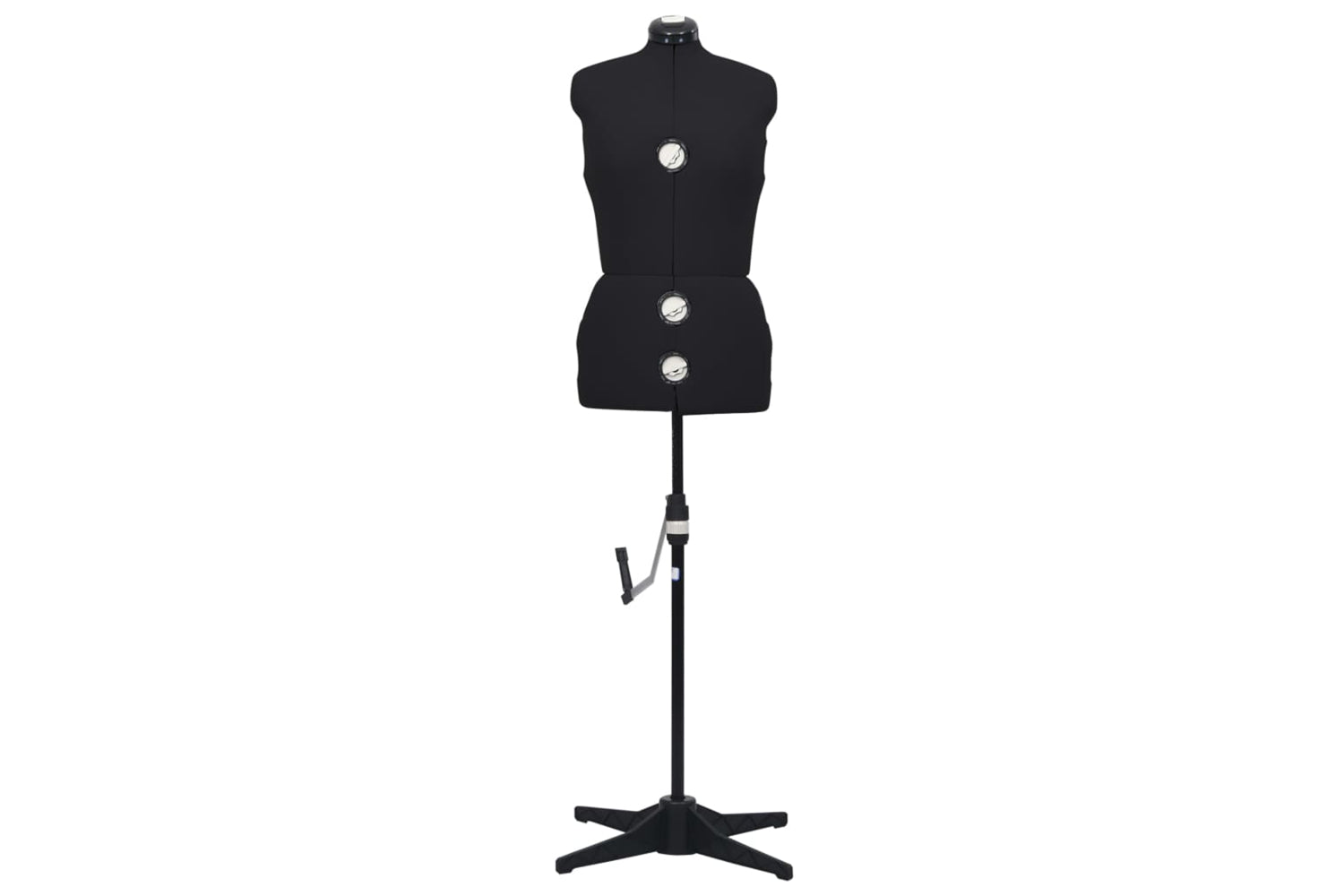 Vidaxl 288488 Adjustable Dress Form Female Black M Size 40-46-3