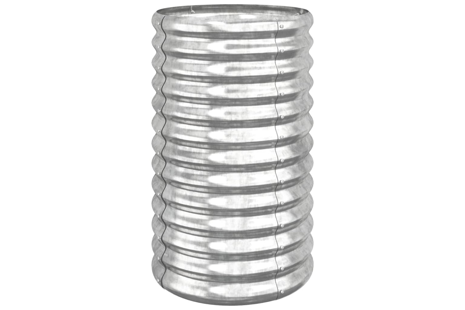 vidaXL 318852 Garden Planter Powder-coated Steel 40x40x68cm Silver