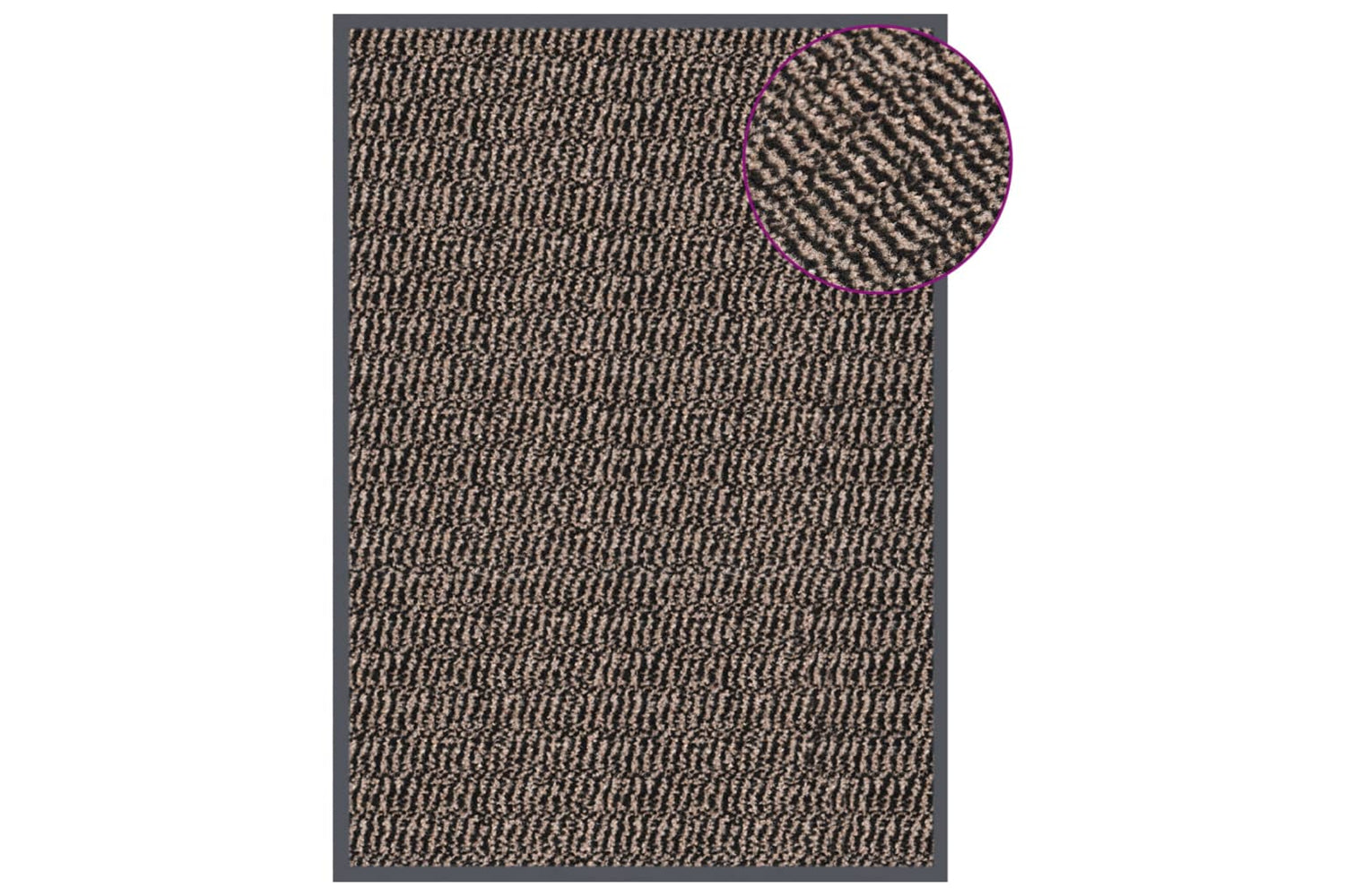 vidaXL 326936 Doormat Tufted 40x60cm Dark Brown