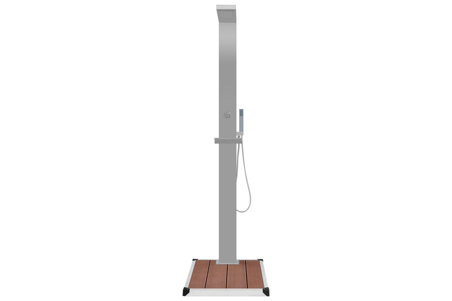 Vidaxl 3051289 Outdoor Shower With Tray Wpc Stainless Steel-4