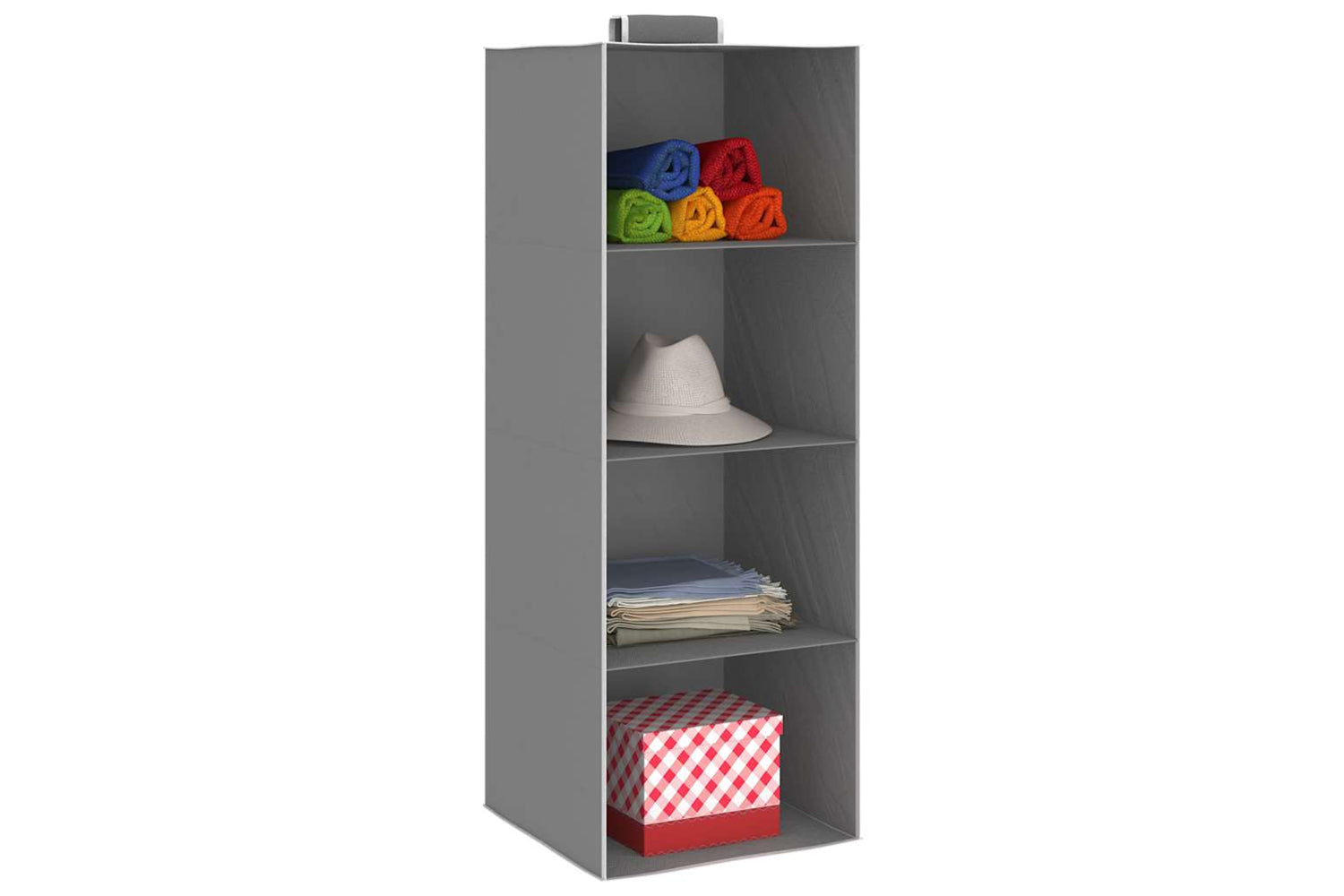 Vidaxl 288324 Hanging Closet Organisers 2 Pcs With 4 Shelves Fabric-3