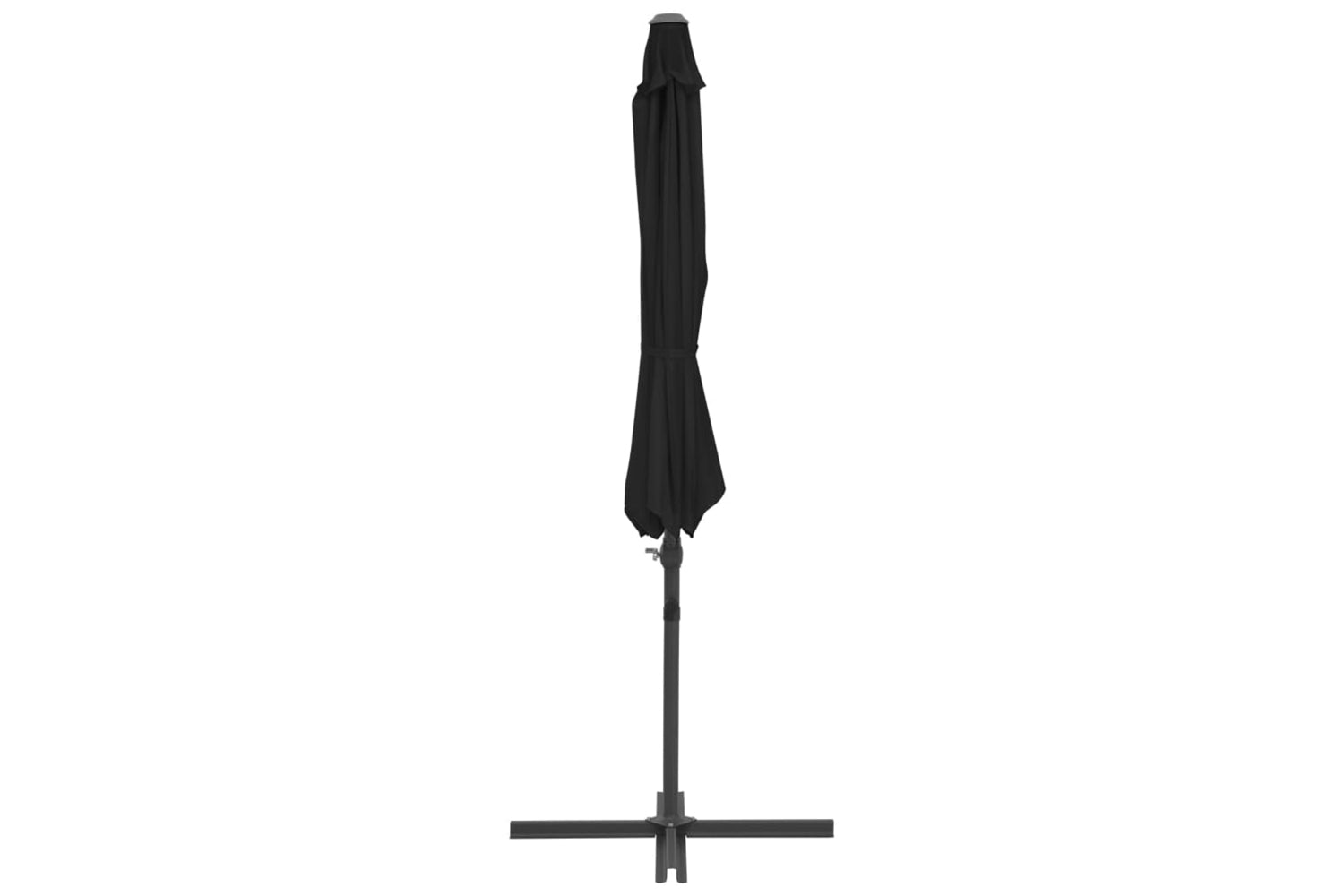 vidaXL 46998 Cantilever Umbrella With Steel Pole Black 300cm-4