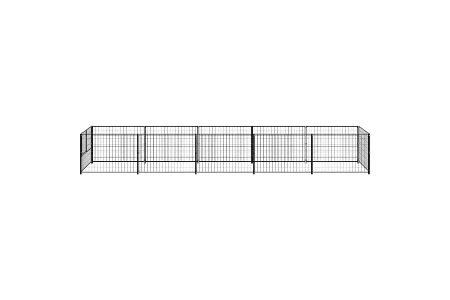 Vidaxl 3082095 Dog Kennel Black 5 M2 Steel-4